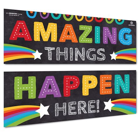 Buy Sproutbrite Classroom Decorations Banner S For Teachers Bulletin Board And Wall Decor