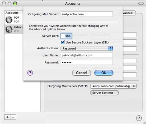 Pop Configuration In Mac Zoho Mail