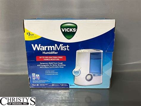 Vicks Warm Mist Humidifier Gallon Capacity In Original Box