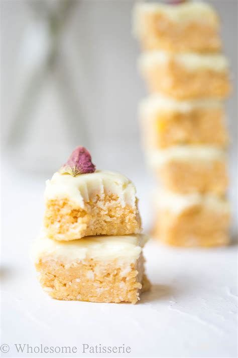 No Bake Vegan Lemon Slice - Wholesome Patisserie