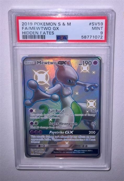 Mewtwo Shiny Gx Pokemon Hidden Fates Psa Mewtu Kaufen Auf Ricardo