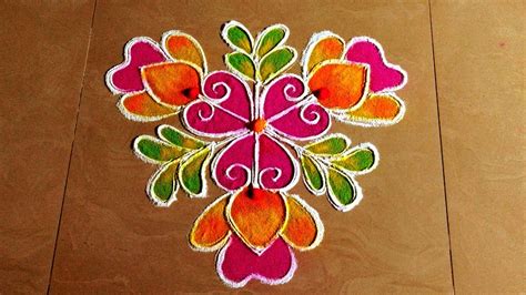 Simple Rangoli Design For New Year Margazhi Month Rangoli Kolam