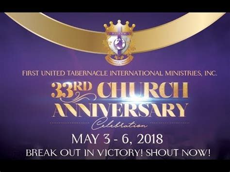 Rd Church Anniversary Thursday May Youtube