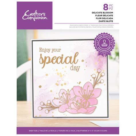 Crafter S Companion Clear Photopolymer Stamps Delicate Blossom