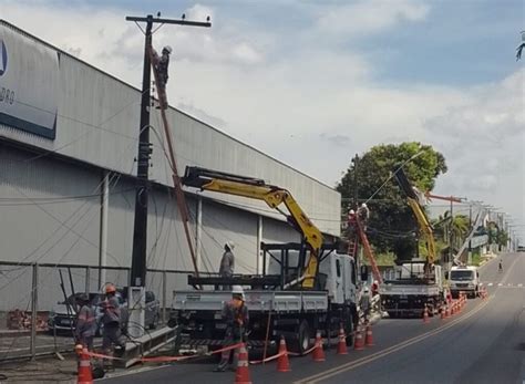 Manutenção deve deixar nove bairros sem energia elétrica em Manaus Confira