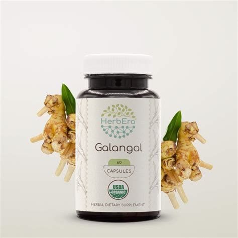 Galangal Capsules Mg Organic Galangal Alpinia Galangal Dried