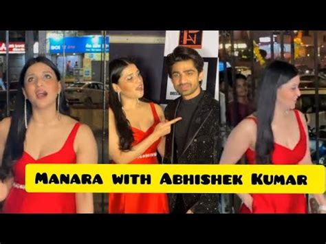 Manara Chopra At Abhishek Kumar House For Party Youtube