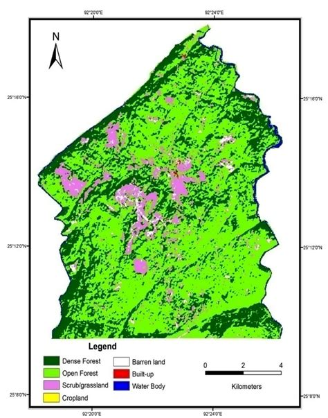 Land Use Land Cover Lulc Map Of The Study Area In Fig Land