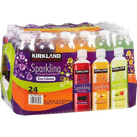 Kirkland Signature Agua Con Gas Saborizada 24 Unidades 502 Ml CropaFresh