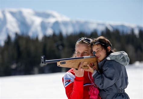 Biathlon Ages Day Course Laser Rifle Esf Les Contamines