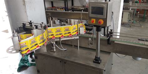 SS304 Automatic Round And Flat Bottle Sticker Labelling Machine For