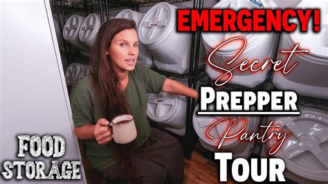 Emergency Secret Prepper Pantry Tour ~ 1 Year Food Storage ~ Food