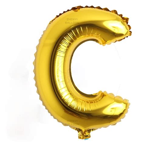 16 Inch Foil Digital 0 9 Letter A Z Balloons Gold Letter Digitale