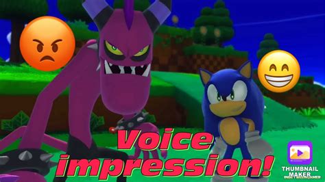 Sonic Voice Impression Sonic Lost World Cutscenes Youtube