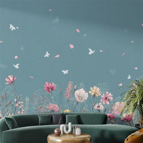 Flower Wallpaper Wall Murals Turn Your Home Into A Garden Oasis