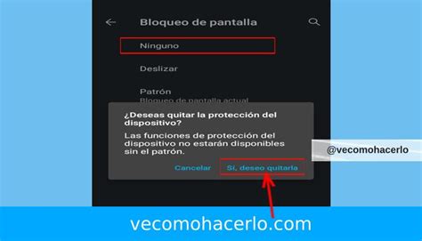 Cómo quitar bloqueo de pantalla android Ve Cómo Hacerlo