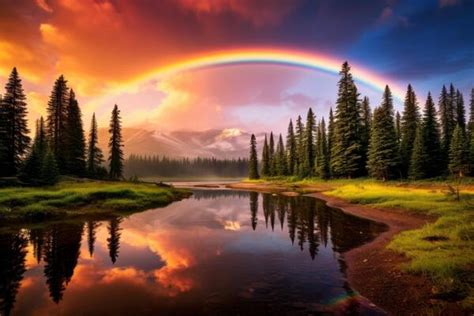 Rainbow Landscape Stock Photos, Images and Backgrounds for Free Download