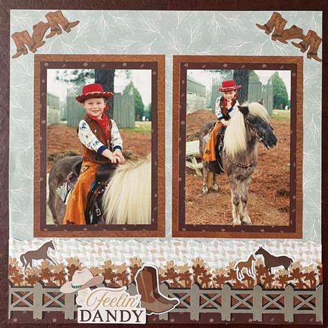 Pin By Donna Lee On Scrapbooking In 2024 Cowboy Scrapbook Layouts