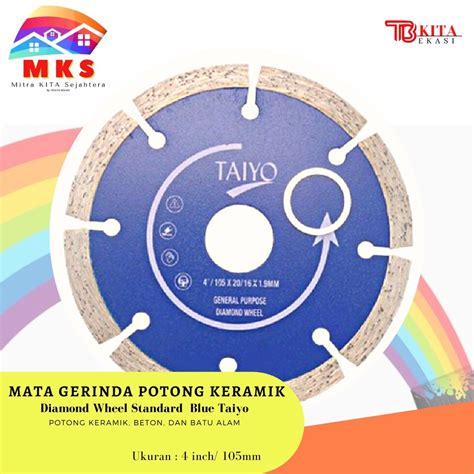 Jual Taiyo Diamond Cutting Wheel 4 Inch Mata Gerinda Potong Keramik