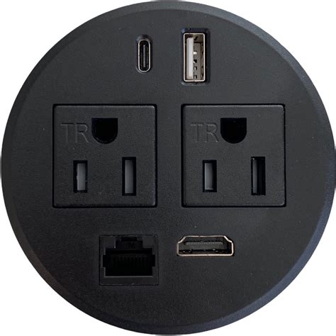 PWR Plug Ojal de alimentación para muebles de computadora de oficina