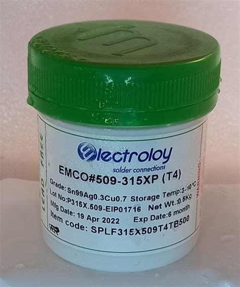 Solder Paste SACS0307 Electroloy Liquid Container ID 25736405955