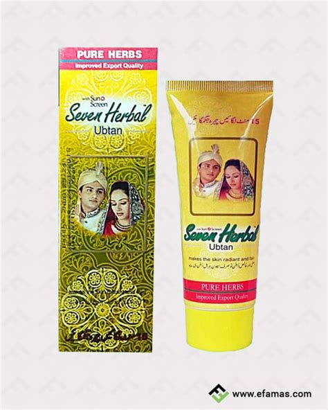 Seven Herbal Ubtan Cream With Sun Screen Efamas