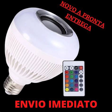 Lampada Bluetooth Led E Caixa De Som Controle App Shopee Brasil