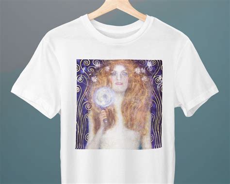 Nuda Veritas Naked Truth Gustav Klimt Painting Unisex T Shirt Art T