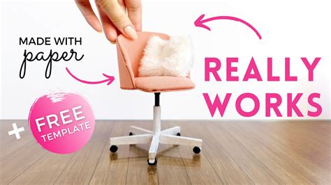 Easy DIY Miniature Swivel Chair | Barbie Dollhouse Miniatures | How to ...