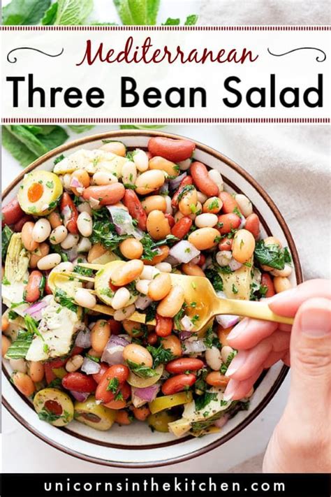 This Mediterranean Three Bean Salad Is Made With Your Favorite Beans