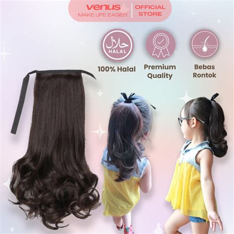 Jual Wig Ponytail Anak Rambut Palsu Extension Hair Clip Ponytail Model