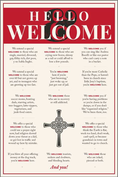 Church Welcome Poster on Behance