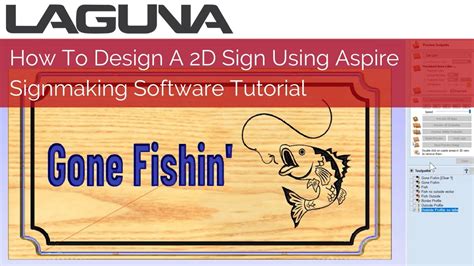 How To Design A 2d Sign Using Aspire Or Vcarve Pro Software Sign