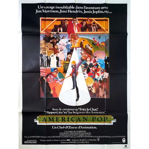 AMERICAN POP Movie Poster 47x63 in.