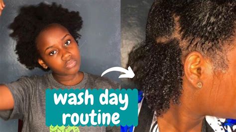 Wash Day Routine For Type 4 Hair Natural Hair Start To Finish Youtube