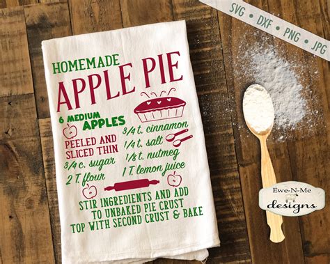 Apple Pie Svg Pie Recipe Svg Fall Svg Apple Svg Autumn Svg