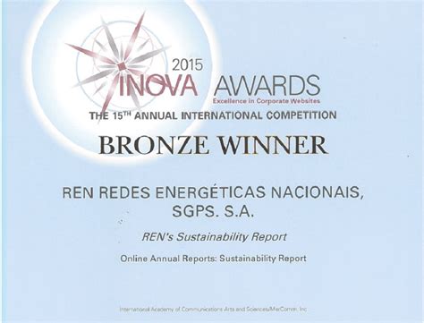 Relat Rio De Sustentabilidade Da Ren Premiado Nos Inova Awards