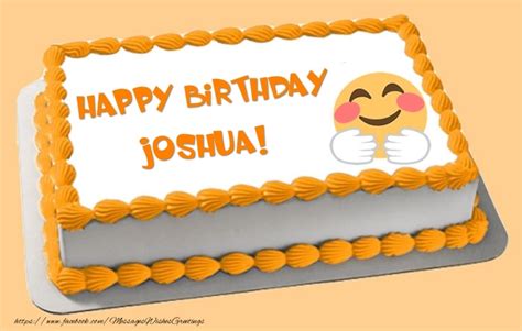 Happy Birthday Joshua Cake 🎂 Greetings Cards For Birthday For Joshua