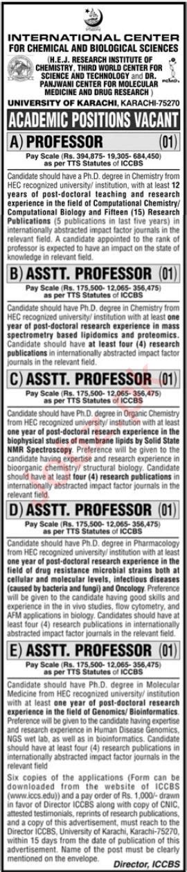 Karachi University Jobs 2024 2025 Job Advertisement Pakistan