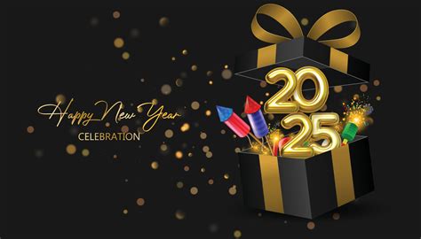 Happy New Year 2025 Festive 2025 New Year Celebration With Open T