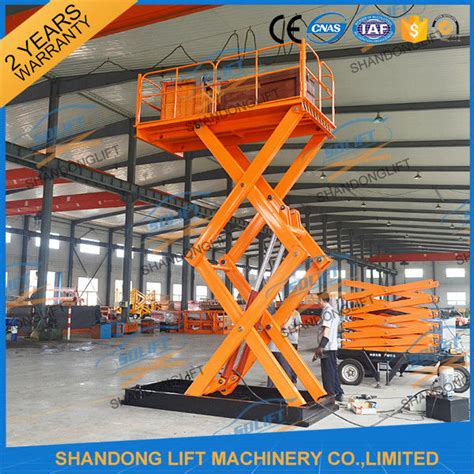 T M Stationary Hydraulic Scissor Lift Scissor Lifting Platform