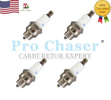 4x Spark Plug For Poulan Pro Pp4218a 18 42cc Chainsaw Ebay