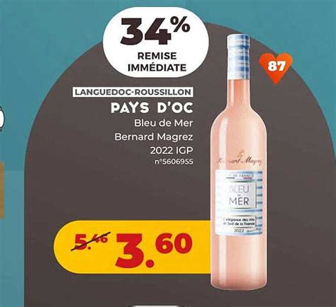 Promo Pays D Oc Bleu De Mer Bernard Magrez Igp Chez Lidl