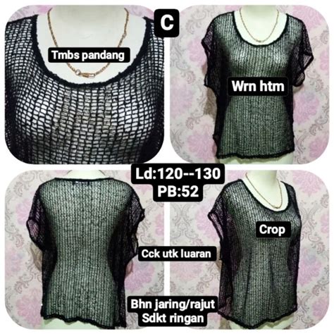 Jual Jaring Jumborajut Jumbobaju Jaring Wanitaluaran Wanita Shopee