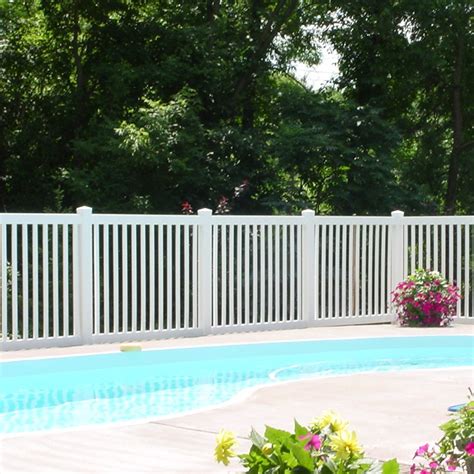 Hot Selling Vinyl Picket Pool Fencing PVC Picket Garden Fencing