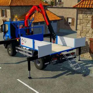 Camion Grue Iveco X Way Enedis V Fs Mod Farming Simulator