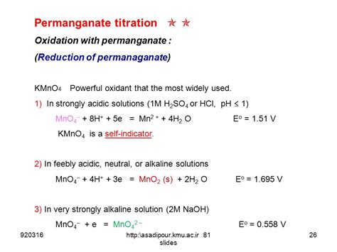 Solved Acidified Potassium Permanganate Solution Kmno Off