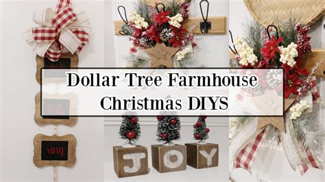 DOLLAR TREE FARMHOUSE CHRISTMAS DIYS FARMHOUSE CHRISTMAS DECOR YouTube