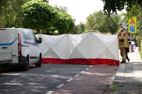 Fietser Overlijdt Na Ernstige Aanrijding Met Gekantelde Bestelwagen