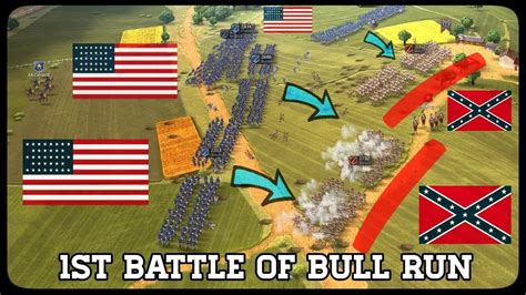 1st Battle Of Bull Run July 21 1861 Ultimate General Civil War Youtube